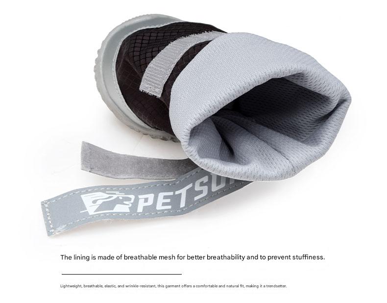 High-Top Dog Rain Boots - Soft Sole, Secure Fit for Border Collie, Golden & Labrador