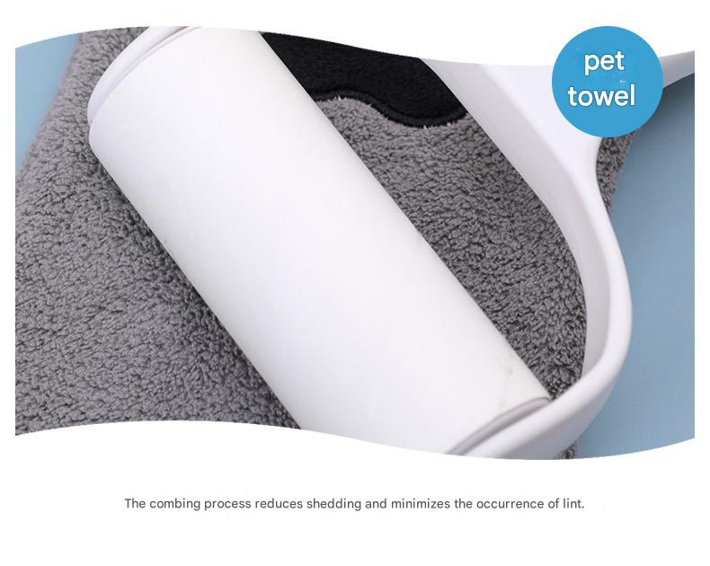 Pet Absorbent Towel, Fast-Drying Microfiber Dog Cat Bath Towel for Quick Drying, Soft and Non-Shedding