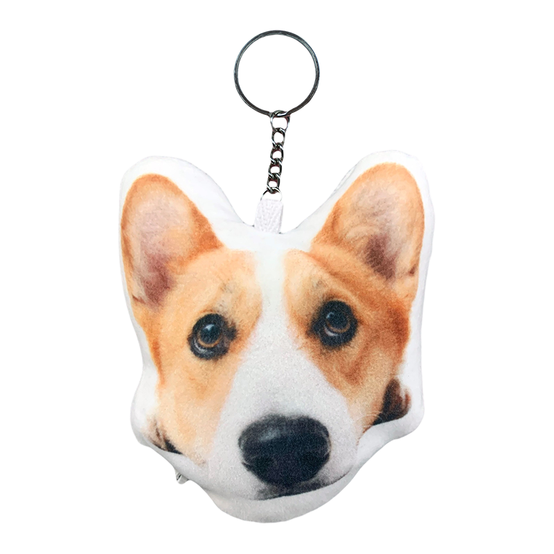 Personalized Plush Pet Keychain, Bag Charm and  Car Interior Decoration