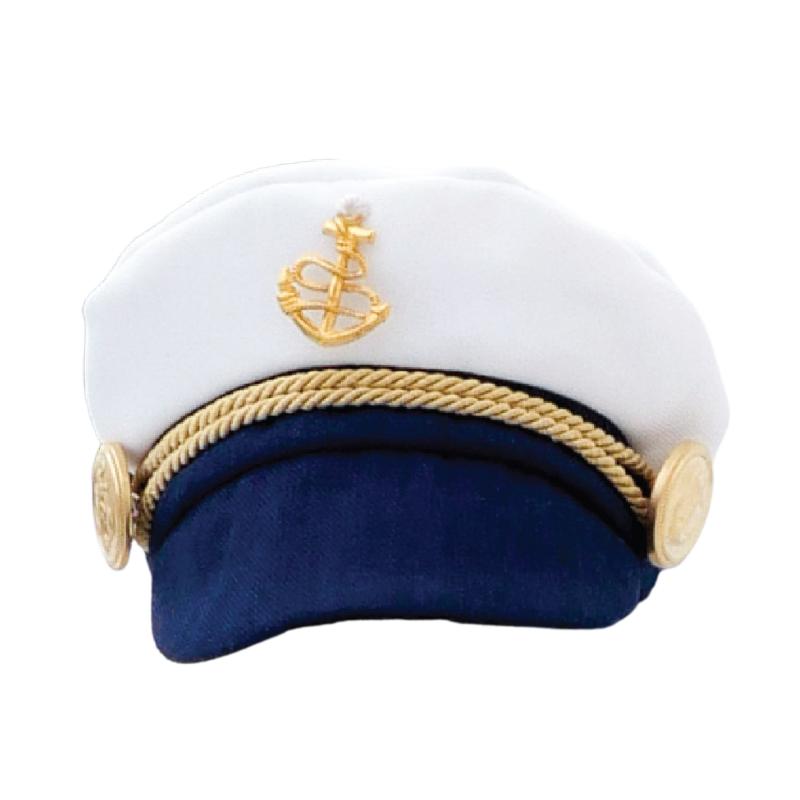 Sea Moon Legend Series: Navy Captain Hat with Bow Tie