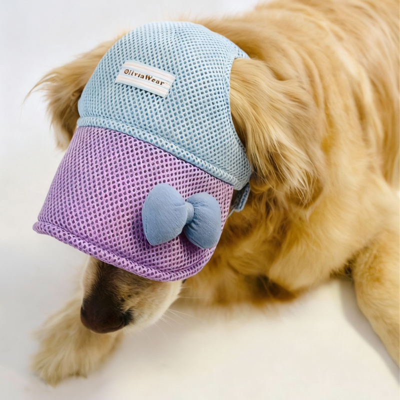 Breathable Mesh Dog Baseball Cap - UV  Protection & Cute Summer Hat