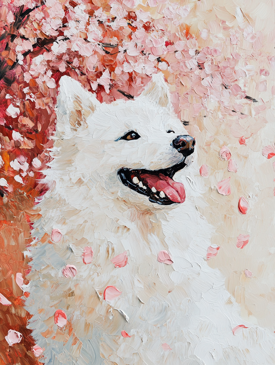 Custom Pet Portrait with Oil painting (Wooden Frame) –Pet Gift, Memorial Painting, Oil Painting Style