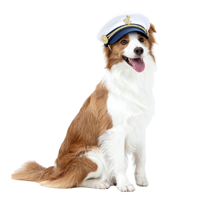 Sea Moon Legend Series: Navy Captain Hat with Bow Tie