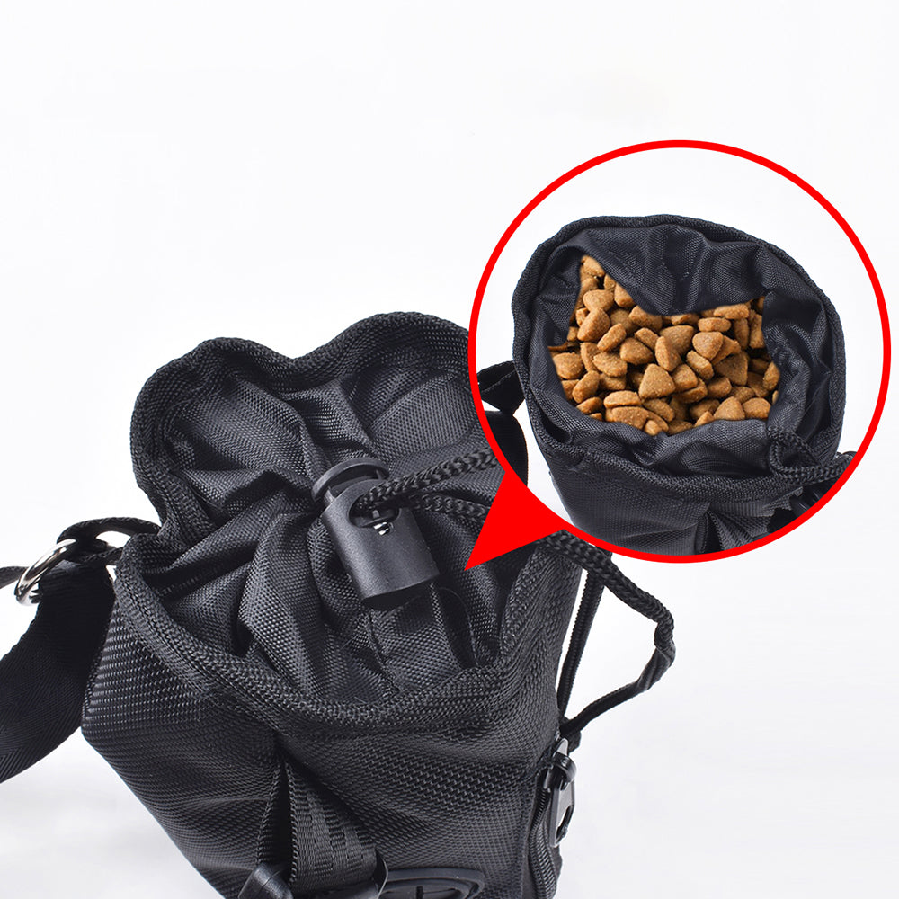 Dog Training Treat Pouch with Multiple Pockets, Adjustable Belt, Built-in Poop Dispenser & Hands-Free Carrying