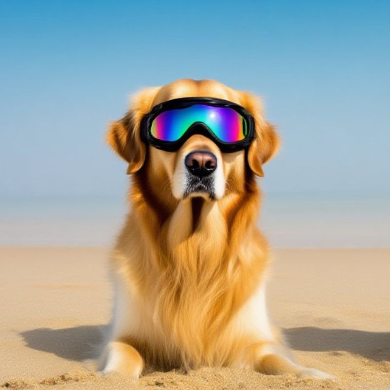 Hippie Dog Cool Sunglasses – UV Protection Windproof Goggles for Small/Medium Dogs