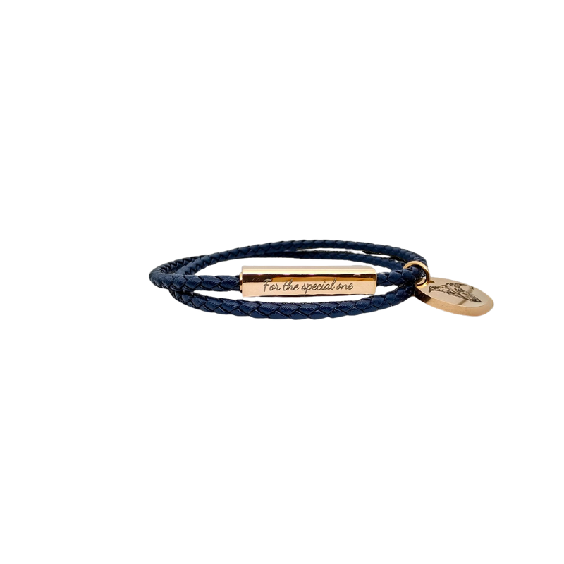 Custom Genuine Leather Pet Bracelet for Cats, Dogs - Pet name Engravable