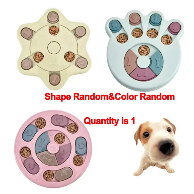 New Dog Puzzle Toy Slow Feeder Interactive Increase Puppy IQ Food Dispenser Slowly Eating NonSlip Bowl Pet Cat Dog Training Game