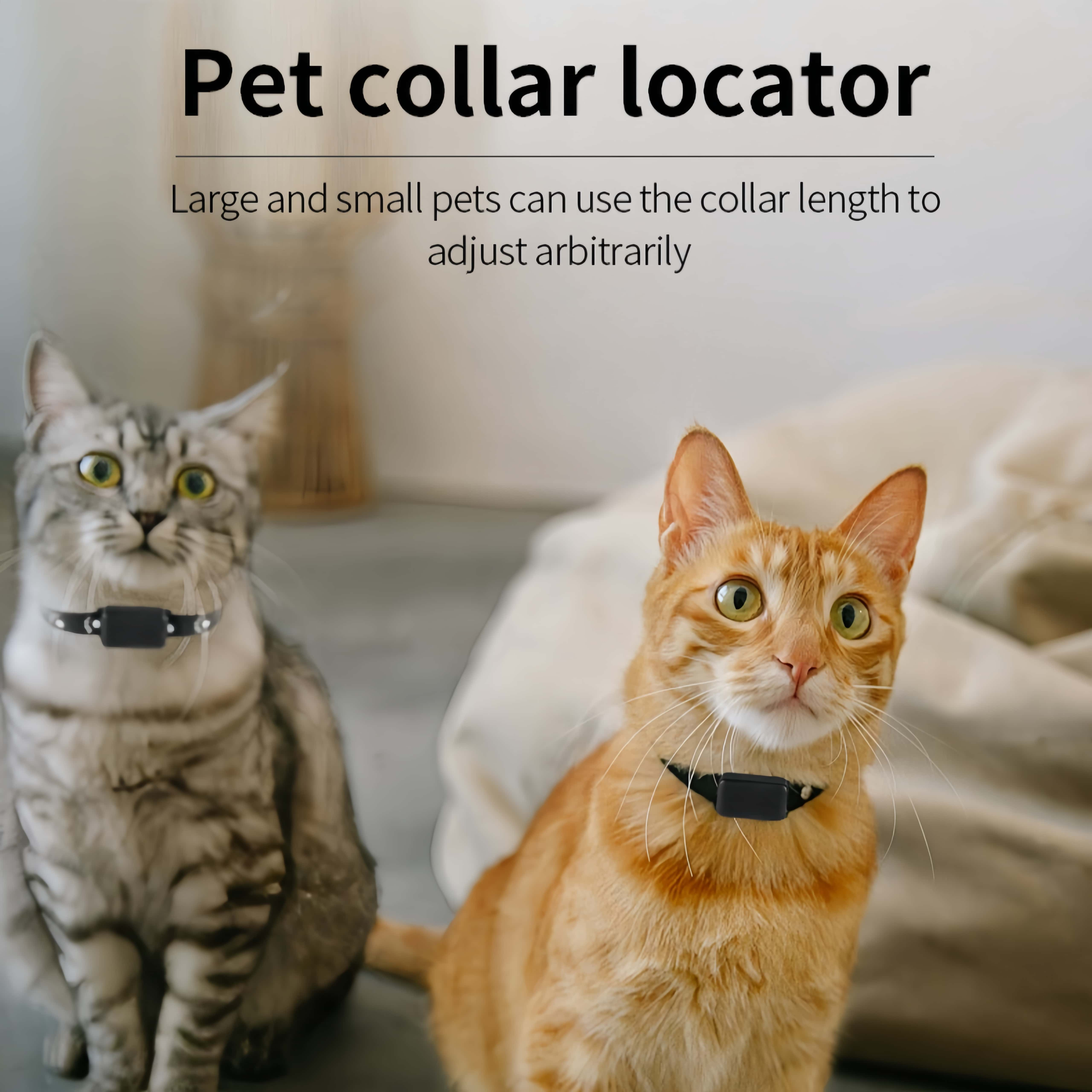 Smart Pet Collar Locator with GPS/WiFi Tracking, Adjustable Design & Safety Alerts – Long Battery Life & Mobile App