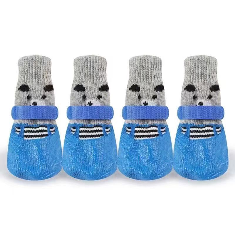 Cute Silicone Waterproof Dog Socks Shoes