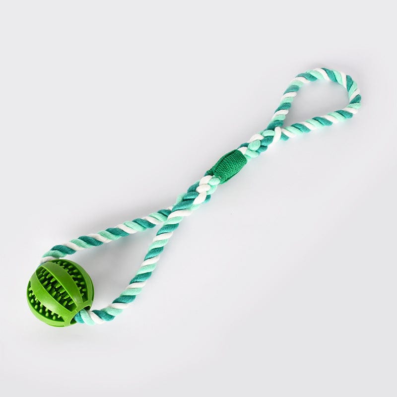 Handwoven Cotton Rope Dog Toy – Durable Chew Toy & Treat Dispenser for Teeth Cleaning and Boredom Relief