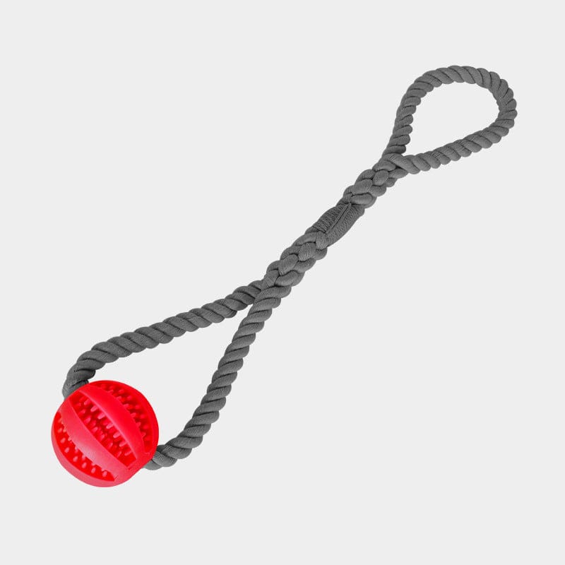 Handwoven Cotton Rope Dog Toy – Durable Chew Toy & Treat Dispenser for Teeth Cleaning and Boredom Relief