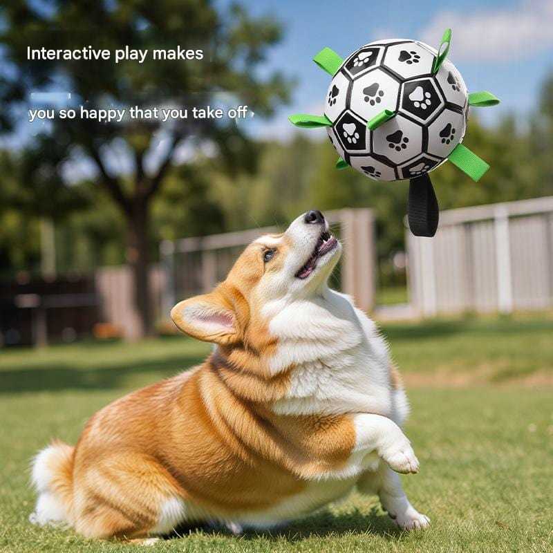 Dog Chew - Proof Soccer Ball – Durable Fetch & Training Toy for Outdoor Play - Colliepawz