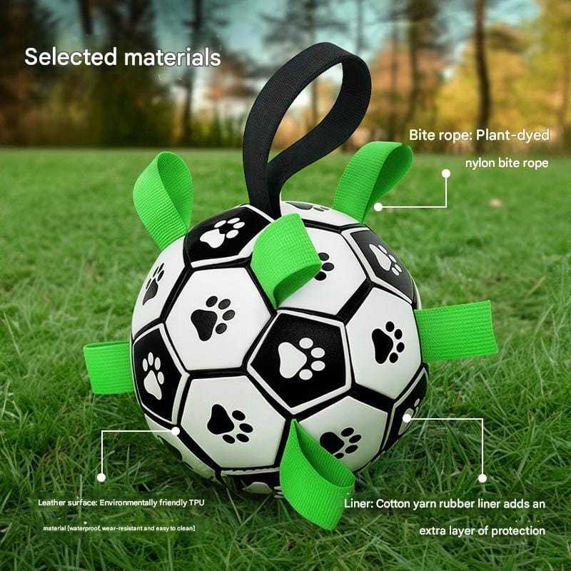 Dog Chew - Proof Soccer Ball – Durable Fetch & Training Toy for Outdoor Play - Colliepawz