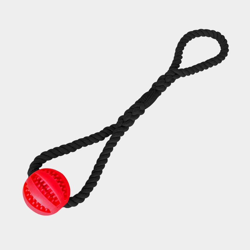 Handwoven Cotton Rope Dog Toy – Durable Chew Toy & Treat Dispenser for Teeth Cleaning and Boredom Relief - Colliepawz