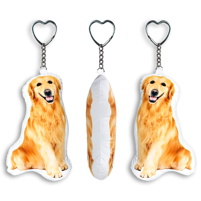 Personalized Plush Pet Keychain, Bag Charm and  Car Interior Decoration