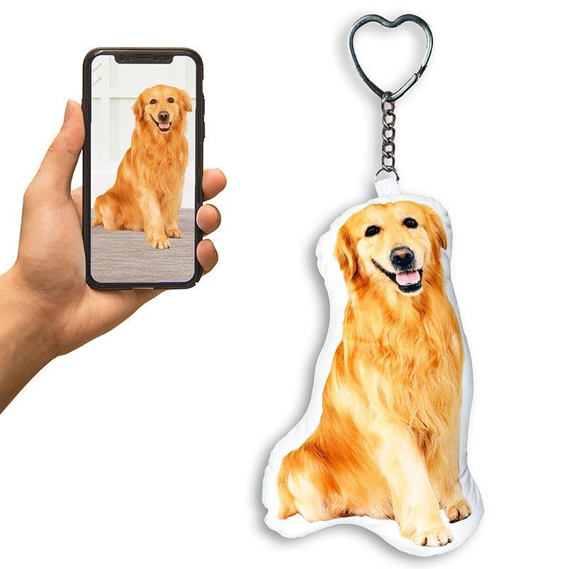 Personalized Plush Pet Keychain, Bag Charm and  Car Interior Decoration