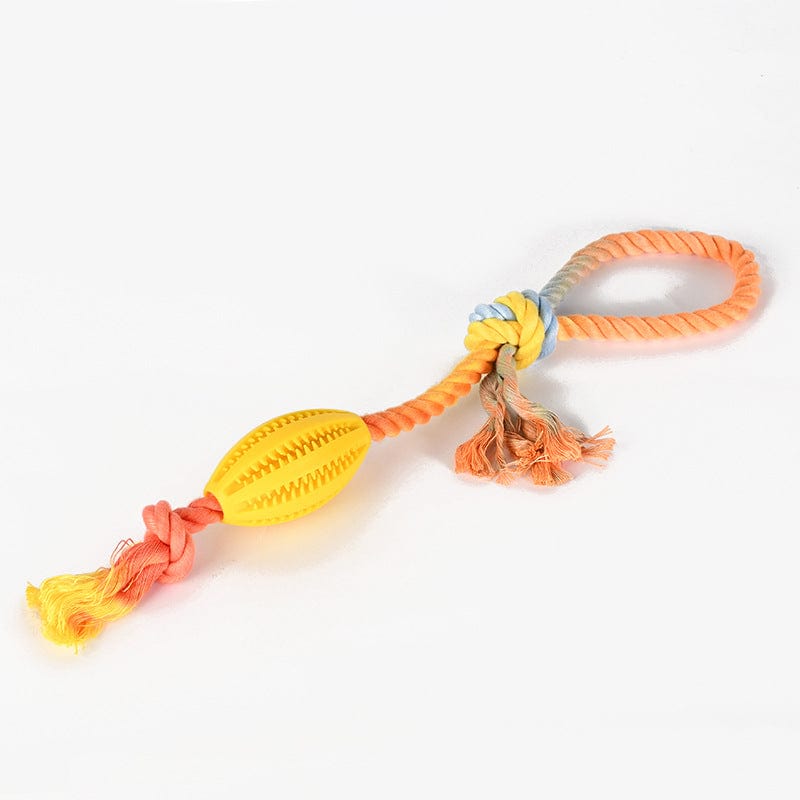 Multicolor Durable Pet Chew Toy | Teeth Cleaning Rope Toy | Washable & Bite - Resistant - Colliepawz