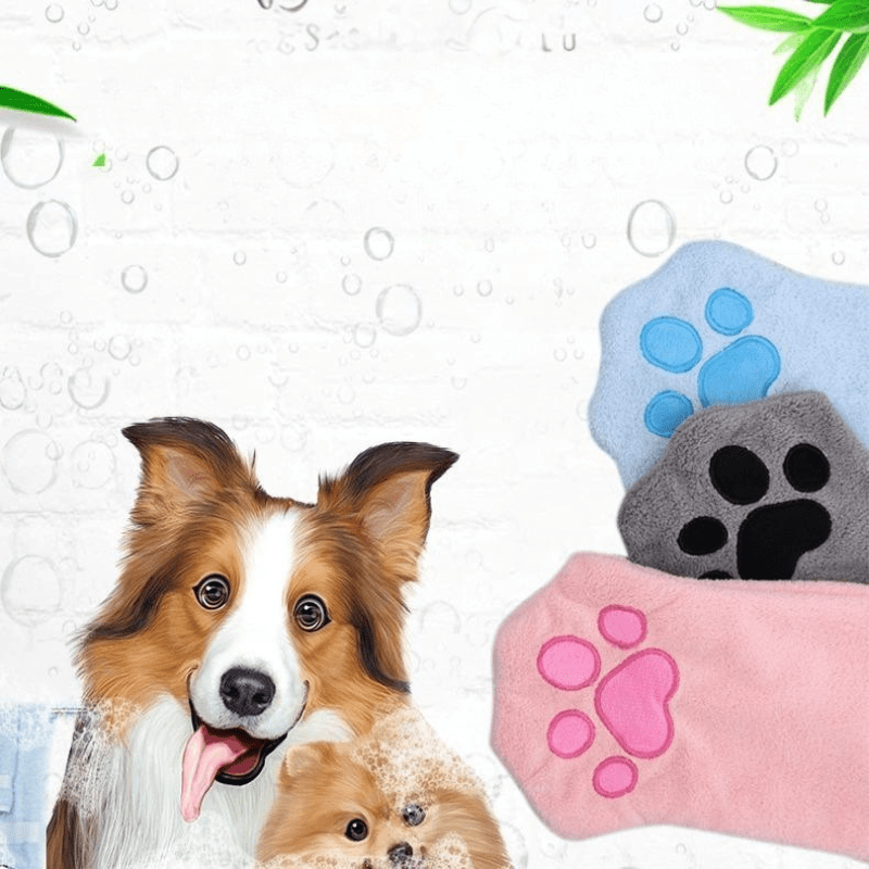 Pet Absorbent Towel, Fast - Drying Microfiber Dog Cat Bath Towel for Quick Drying, Soft and Non - Shedding - Colliepawz