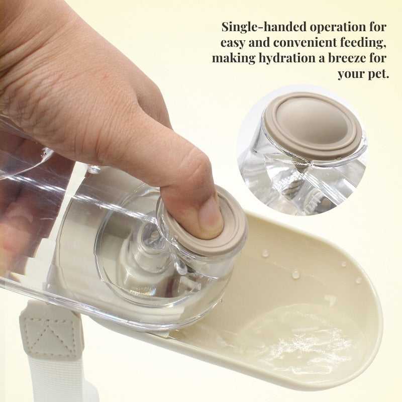 Portable Dog Water and Food Bottle, Lightweight Design for Travel and Outdoor Activities - Colliepawz
